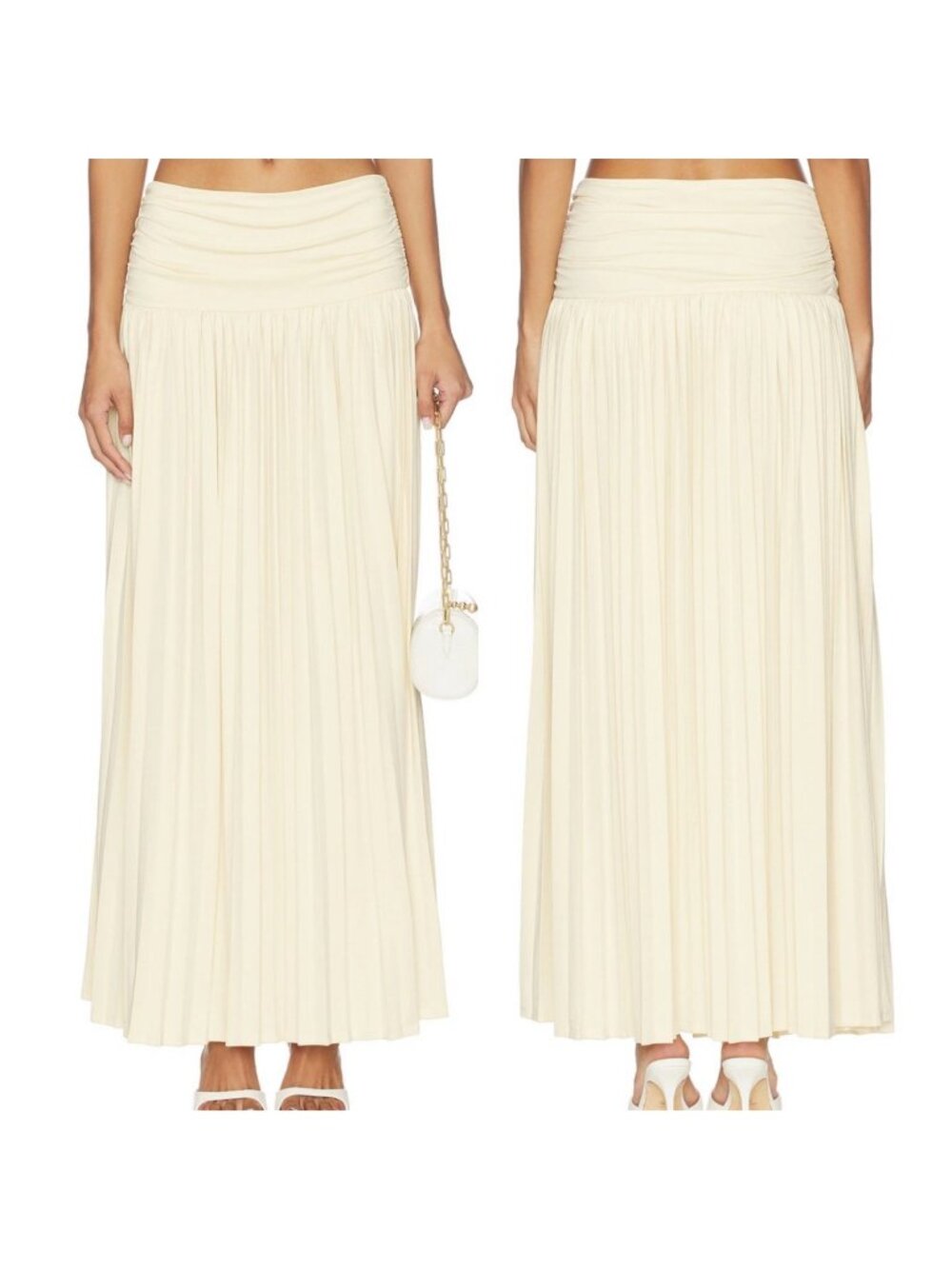 MORE TO COME Remi Maxi Skirt in Butter Yellow